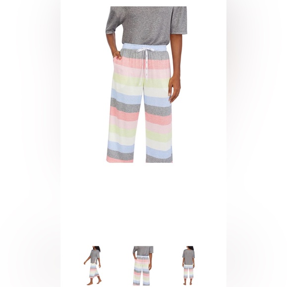 DKNY Women's Elastic Waistband Capri & Short Sleeve
Pajama Set - Picture 7 of 11